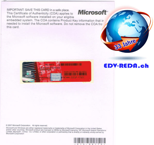Microsoft SQL Server 2019 16Core inkl. 5Cal