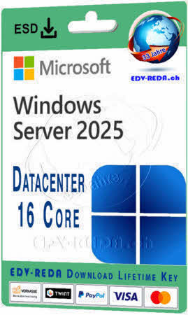Windows Server 2025 DataCenter 16 Core ESD